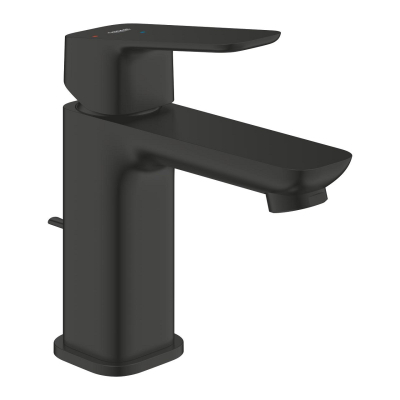 Grohe Cubeo S-Size basin mixer with pop-up waste Silkmove ES Mat Siyah - 1017302430 - 1