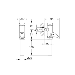 Grohe Dal-Klozet İçin Otomatik Yıkama Valfi - 37139000 - 2