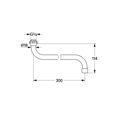 Grohe Döner Boru Çıkış Ucu - 13017000 - 2