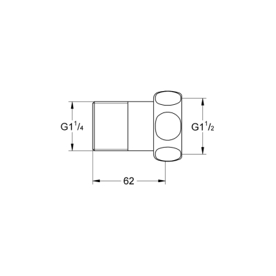 Grohe Düz Bağlantı - 12424000 - 2