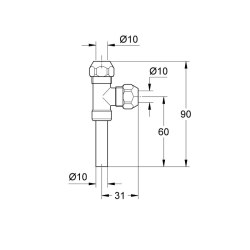 Grohe Eggemann Orjinal Was® T Parçası 3/4