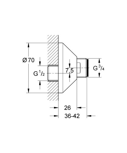 Grohe Ekzantrik - 12001000 - 3
