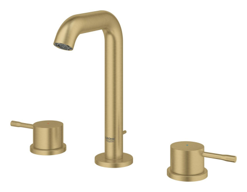 Grohe Essence 3 Delikli Lavabodan Ankastre Lavabo Bataryası, Fırçalı Altın - 20296GN1 - 4