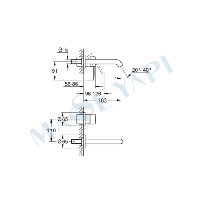 Grohe Essence İki Delikli Lavabo BataryasıM - 29192KF1 - 4