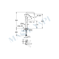 Grohe Essence Tek Kumandalı Lavabo Bataryası Xl - 24170KF1 - 7