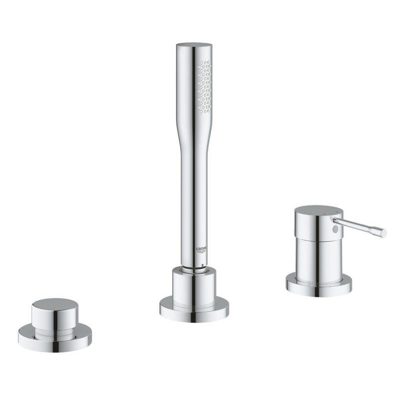 Grohe Essence Üç Delikli Tek Kumandalı Banyo Kombinasyonu - 19976001 - 2