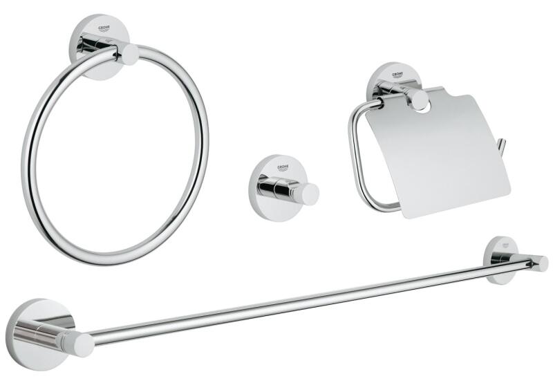 Grohe Essentials 4'Ü Bir Arada Banyo Aksesuar Seti - 40776001 - 1