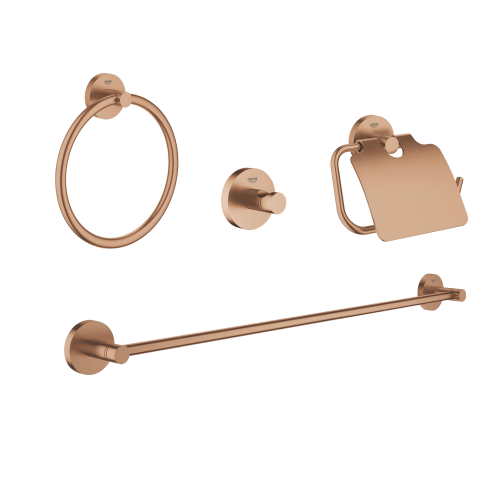 Grohe Essentials 4'Ü Bir Arada Banyo Aksesuar Seti Fırçalı Bronz