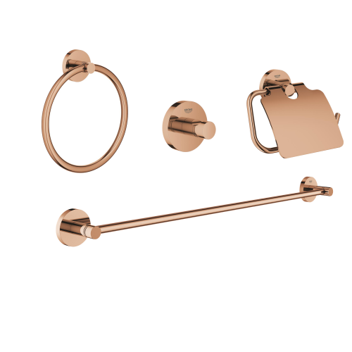 Grohe Essentials 4'Ü Bir Arada Banyo Aksesuar Seti Parlak Bronz - GROHE