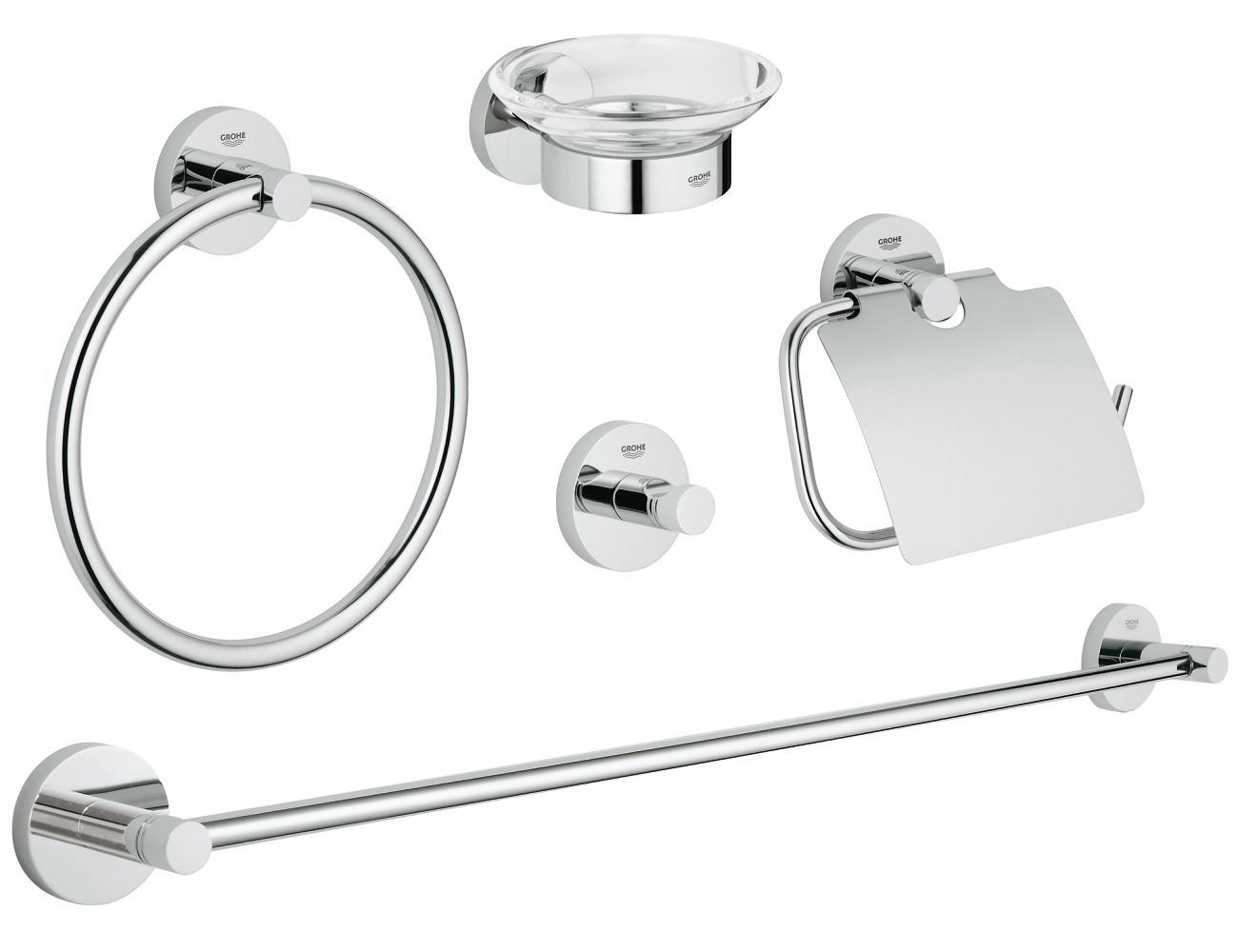 Grohe Essentials 5'İ Bir Arada Banyo Aksesuar Seti - 40344001 - 1