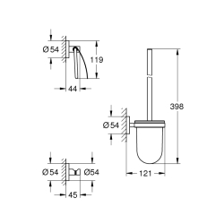 Grohe Essentials City 3'Ü 1 Arada Tuvalet Aksesuar Seti - 40407001 - 2