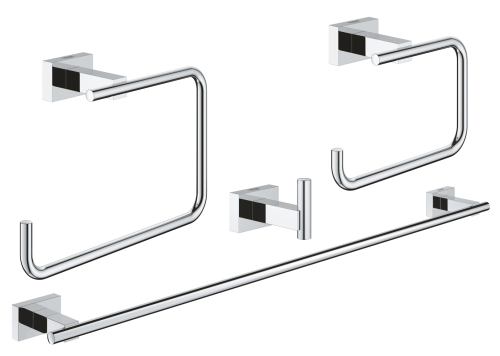 Grohe Essentials Cube 4'Ü Bir Arada Banyo Aksesuar Seti - 40778001 - GROHE