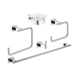 Grohe Essentials Cube 5'İ Bir Arada Banyo Aksesuar Seti - 40758001 - GROHE