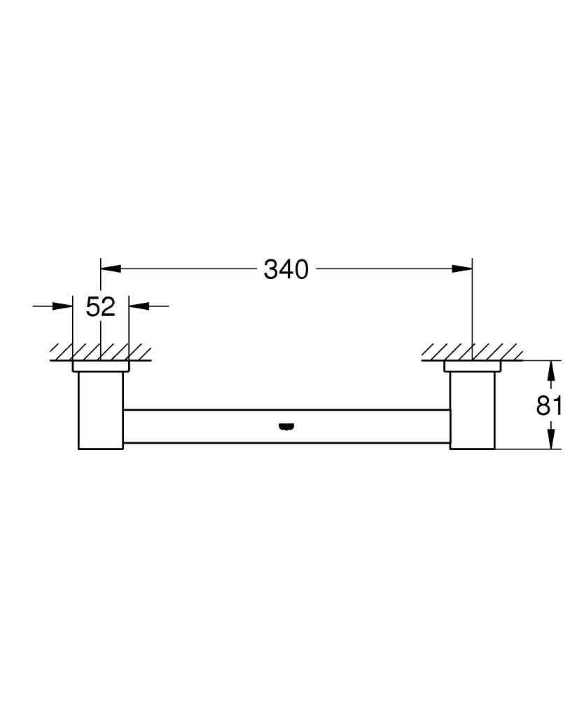 Grohe Essentials Cube Banyo Tutamağı - 40514Dc1 - 4