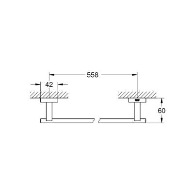 Grohe Essentials Cube Havluluk - 40509001 - 2