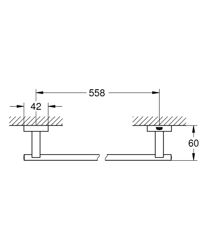 Grohe Essentials Cube Havluluk - 40509Al1 - 4