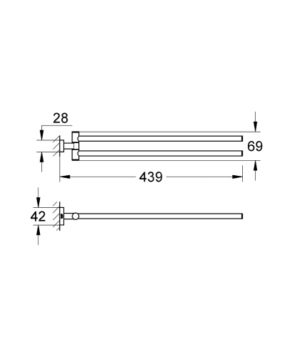 Grohe Essentials Cube Havluluk - 40624AL1 - 4