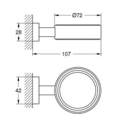 Grohe Essentials Cube Sabunluk Tutacağı - 40508AL1 - 3