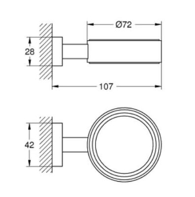 Grohe Essentials Cube Sabunluk Tutacağı - 40508AL1 - 3