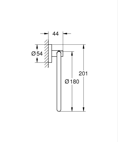 Grohe Essentials Halka Havluluk - 40365Gl1 - 3