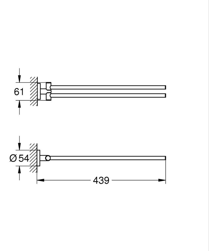 Grohe Essentials Havluluk - 40371001 - 3