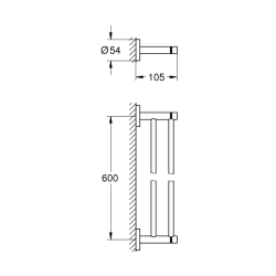 Grohe Essentials İkili Havluluk - 40802Gl1 - 2