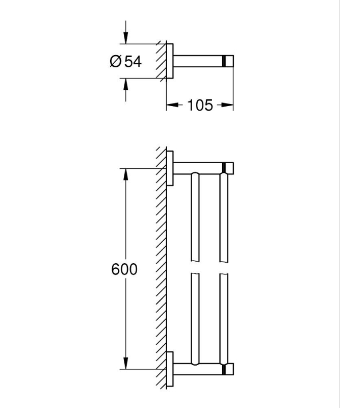 Grohe Essentials İkili Havluluk - 40802Gn1 - 3