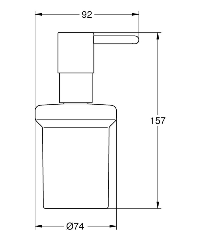 Grohe Essentials Sıvı Sabunluk - 40394001 - 3