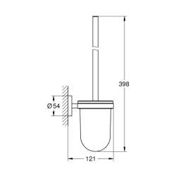 Grohe Essentials Tuvalet Fırçası Seti - 40374Be1 - 2