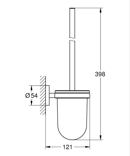 Grohe Essentials Tuvalet Fırçası Seti - 40374Gl1 - 3