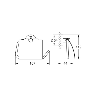 Grohe Essentials Tuvalet Kağıtlığı - 40367Al1 - 2