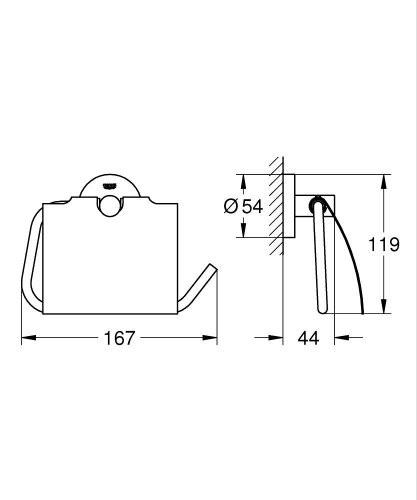 Grohe Essentials Tuvalet Kağıtlığı - 40367Gn1 - 3