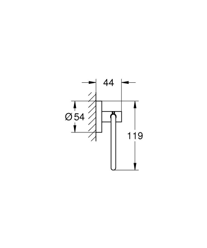 Grohe Essentials Tuvalet Kağıtlığı - 40689A01 - 3