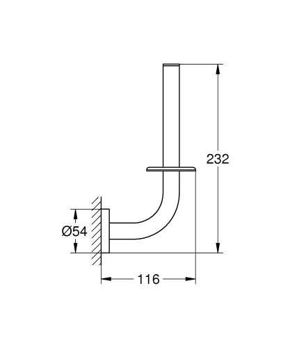 Grohe Essentials Yedek Tuvalet Kağıtlığı - 40385Gl1 - 3