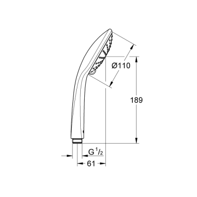 Grohe Euphoria 110 Duo El Duşu 2 Akışlı - 27220000 - 2