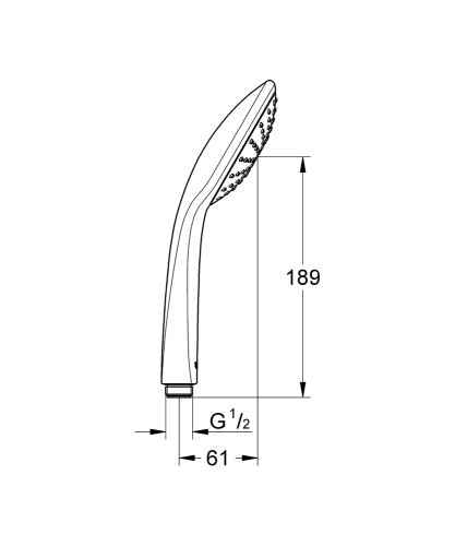 Grohe Euphoria 110 Mono El Duşu 1 Akışlı - 2726500E - 2