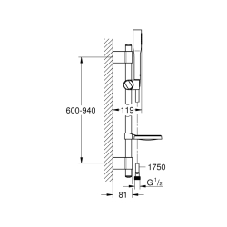 Grohe Euphoria Cosmopolitan Stick Sürgülü Duş Seti - 27368000 - 2