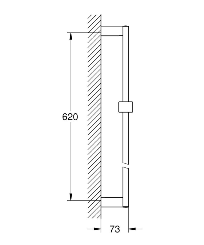 Grohe Euphoria Cube Duş Sürgüsü, 600 Mm - 27892000 - 4