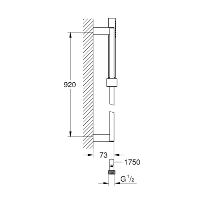 Grohe Euphoria Cube Stick Sürgülü Duş Seti - 27700000 - 2