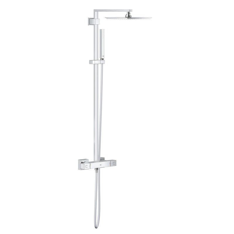 Grohe Euphoria Cube System 230 Duvara Monte Termostatik Bataryalı Duş Sistemi - 26087000 - 2