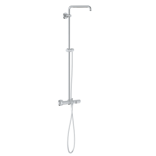 Grohe Euphoria Duş Sistemi Duvara Monte Termostatik Banyo Bataryalı Duş Sistemi - 26243000 - 2