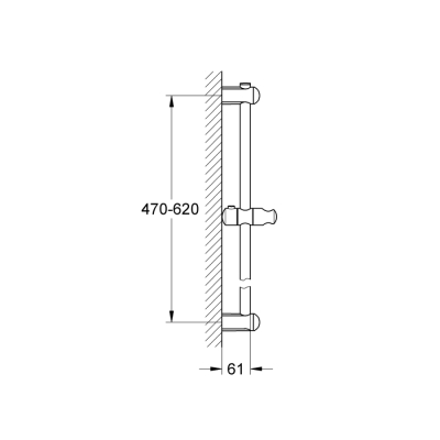 Grohe Euphoria Duş Sürgüsü, 600 Mm - 27499000 - 2