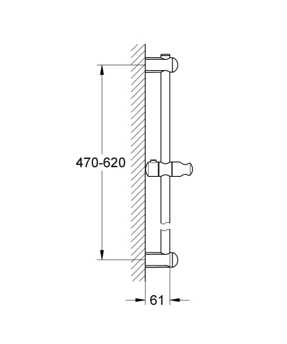 Grohe Euphoria Duş Sürgüsü, 600 Mm - 27499000 - 3