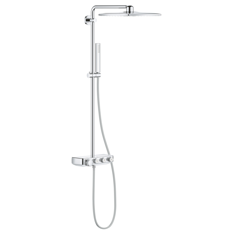 Grohe Euphoria Smartcontrol System 310 Cube Duo Duvara Monte Termostatik Bataryalı Duş Sistemi - 26508000 - 2