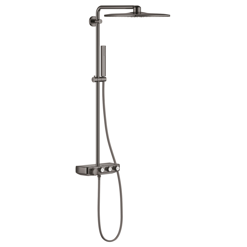 Grohe Euphoria Smartcontrol System 310 Cube Duo Duvara Monte Termostatik Bataryalı Duş Sistemi - 26508A00 - 2
