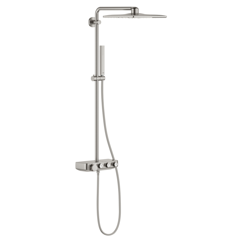 Grohe Euphoria Smartcontrol System 310 Cube Duo Duvara Monte Termostatik Bataryalı Duş Sistemi - 26508Dc0 - 2