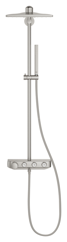 Grohe Euphoria Smartcontrol System 310 Cube Duo Duvara Monte Termostatik Bataryalı Duş Sistemi - 26508Dc0 - 3
