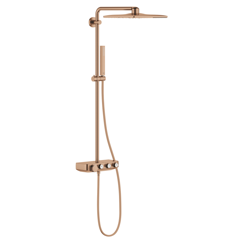 Grohe Euphoria Smartcontrol System 310 Cube Duo Duvara Monte Termostatik Bataryalı Duş Sistemi - 26508Dl0 - 2
