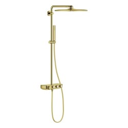 Grohe Euphoria SmartControl System 310 Cube Duo Duvara Monte Termostatik Bataryalı Duş Sistemi, Altın - 26508GL0 - 1