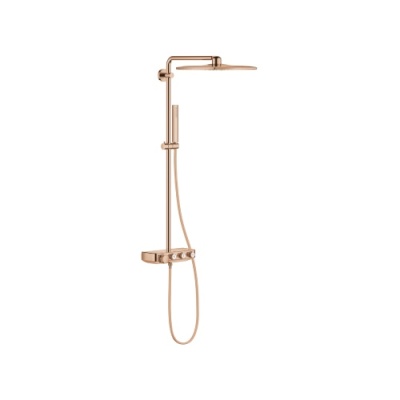 Grohe Euphoria SmartControl System 310 Cube Duo Duvara Monte Termostatik Bataryalı Duş Sistemi, Bakır - 26508DA0 - 1